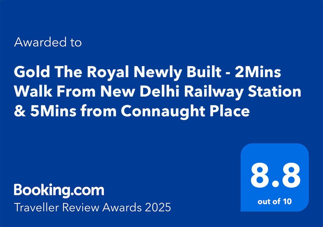 Newly Built Gold The Royal With Rooftop Restaurant - 2Mins Walk From New Delhi Rail Station & 5Mins From Connaught Place Ngoại thất bức ảnh