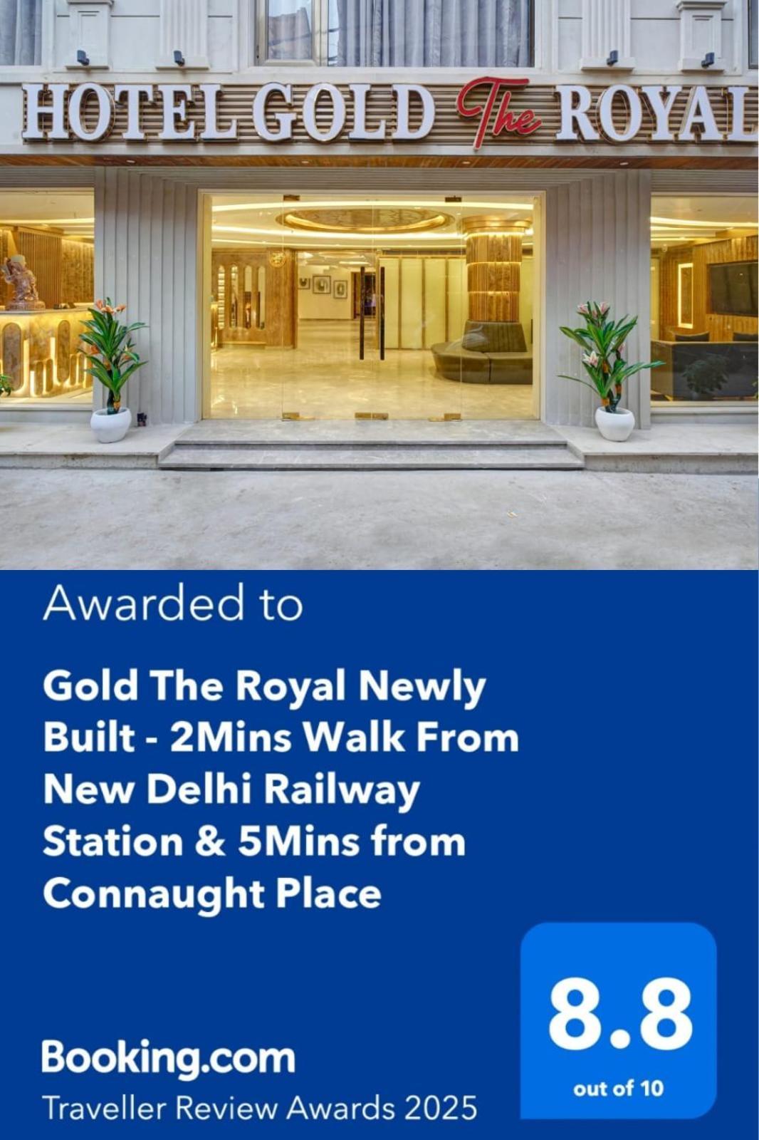 Newly Built Gold The Royal With Rooftop Restaurant - 2Mins Walk From New Delhi Rail Station & 5Mins From Connaught Place Ngoại thất bức ảnh